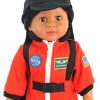 18 Inch Doll Orange Astronaut Space Suit Cap 2