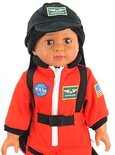 18 Inch Doll Orange Astronaut Space Suit Cap 2