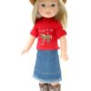 14.5" Wellie Wisher Horse Shirt & Denim Skirt