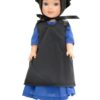 14.5" Wellie Wisher Doll Blue 3-Piece Amish Dress, Apron & Bonnet