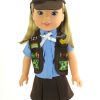 14.5 Wellie Wisher Doll Brownie Scout Outfit