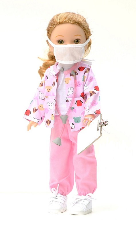 14.5 Wellie Wisher Doll Puppy Nurse Outfit