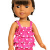 14.5″ Wellie Wisher Doll Hot Pink Tankini Swimsuit