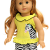 18" Doll Zebra Shorts Outfit