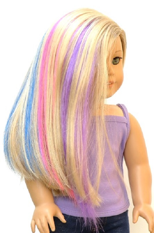 18 Inch Doll Hair Extensions Pack Of 3