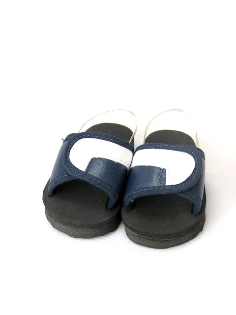 18 Inch Doll Navy Slide Sandals