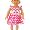 18" Doll Chevron Flamingo Sun Dress