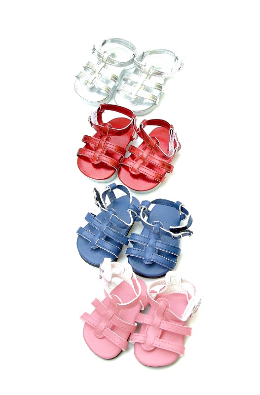 18 Inch Doll Strappy Sandals 4 Colors