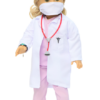 18" Doll 7-Piece Mauve Doctor Scrubs Outfit