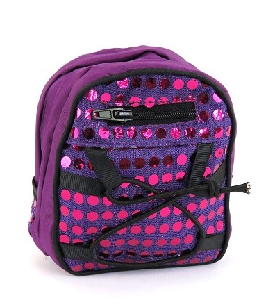 Purple Sequin Backpack American Girl Doll 2