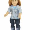 18 inch doll best friends horse tee jeans