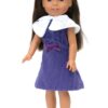 14.5" Wellie Wisher Purple Party Dress & Shrug