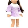 18" Doll Lavender Skater Dress & Ear Muffs