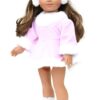 18" Doll Pale Pink Skater Dress & Ear Muffs