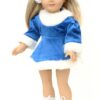 18" Doll Royal Blue Skater Dress & Ear Muffs