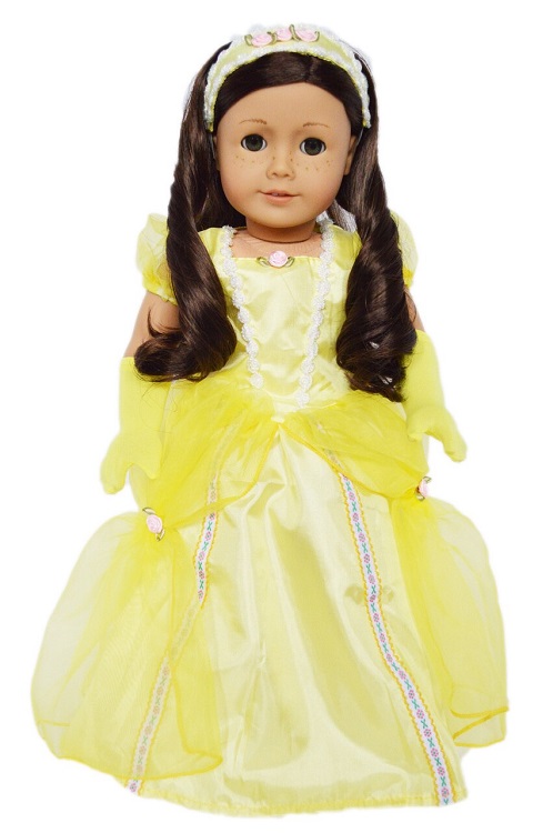 18 Doll Belle Beauty And The Beast Inspired 3 Piece Gown