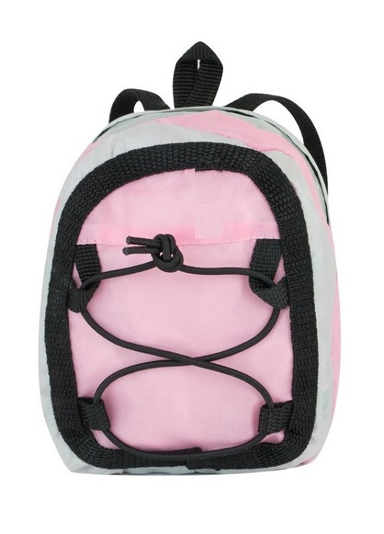 18 Doll Pink Gray Sporty Nylon Backpack