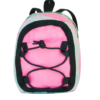 18 inch doll sporty pink gray black backpack