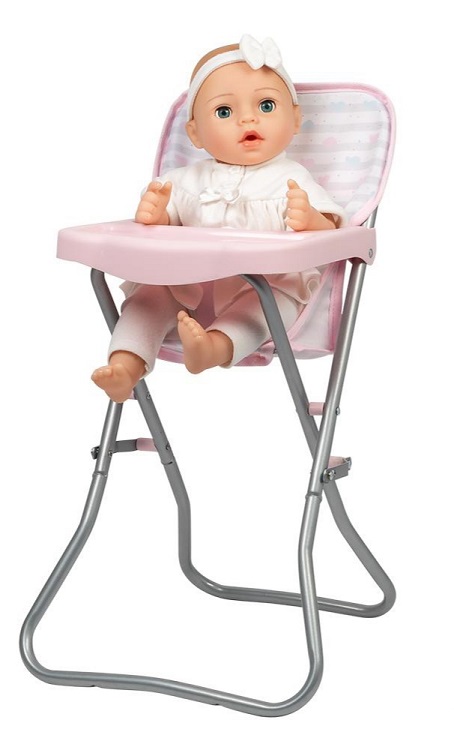 Adora Baby Doll Fold Up Pink High Chair