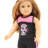 18" Doll Black & Hot Pink Soccer Girl Outfit
