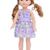 14.5" Wellie Wisher Doll Easter Egg Dress