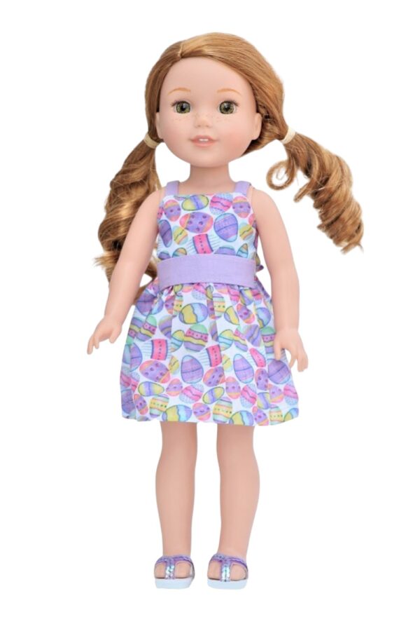14.5" Wellie Wisher Doll Easter Egg Dress