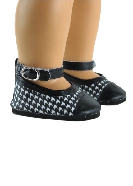 18 Doll Houndstooth Mary Jane Shoe