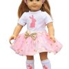 18 Doll Sparkling Bunny Tutu Outfit 2
