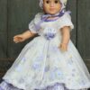 18" Doll Purple Colonial Gown & Hat