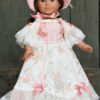 18" Doll Rose Colonial Gown & Hat