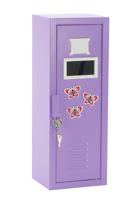 Purple Doll Metal School Locker Accessories
