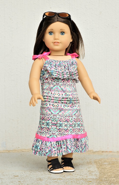 18 Doll Navajo Print Maxi Dress