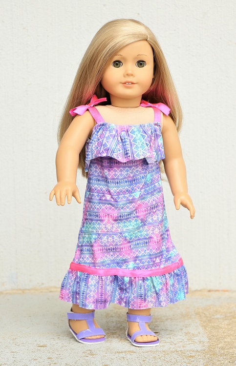 18 Doll Purple Maxi Dress