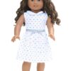18" Doll Red, White, Blue T-Shirt Dress