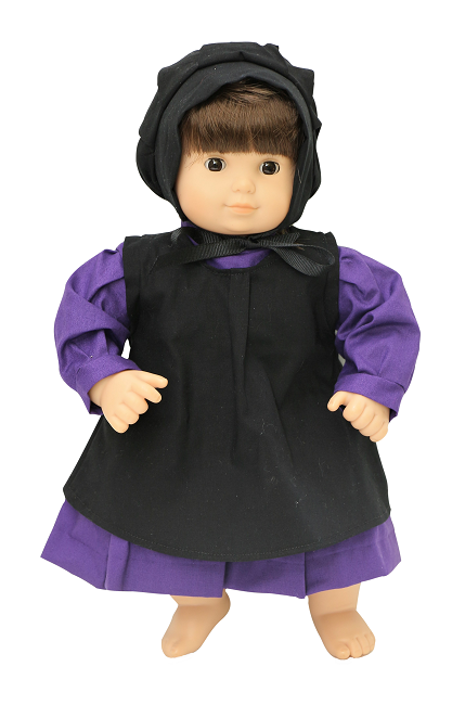 15 Bitty Baby Doll Purple Amish Outfit