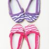 18" Doll Striped Espadrille Canvas Flats