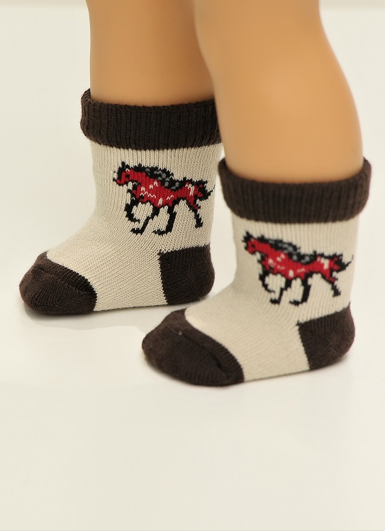 18 Doll Galloping Horse Socks