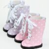 18"Doll Tall Polka Dotted Boots