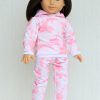 18 Doll Pink Tie Dye Jogger Outfit