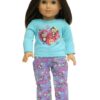 18" Doll Monkeys & Hearts Pajamas