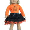 18" Doll Thankful Pumpkin Tee & Skirt