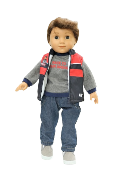 18 Boy Doll Race To Your Dreams Outfit