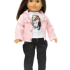 18 Doll 3 Piece Pink Denim Jacket Outfit