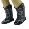 18" Doll Black Eagle Boots