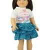 18" Doll Love Birds Skirt Set