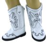 18" Doll White Eagle Boots