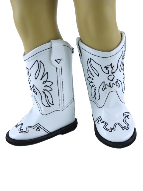 18 Doll White Eagle Boots