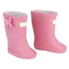 18" Doll Pink Rubber Rain Wellie Boots