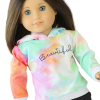 18 Doll Beautiful Tie Dye Hooded Sweatshirt Ccexpress