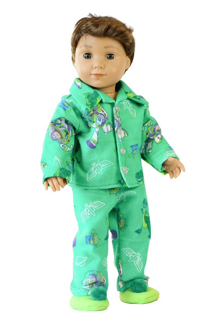 18 Doll Boy Buzz Lightyear Pajamas Slippers Edited